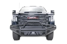 Fab Fours GM20-Q5062-1 Black Steel Elite Front Bumper with Pre-Runner guard