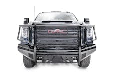 Fab Fours GM20-S5060-1 Black Steel Front Bumper with full Grill Guard