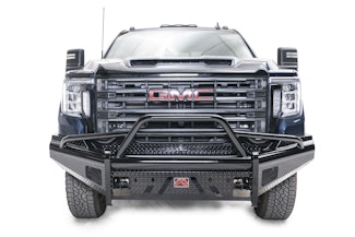 Fab Fours GM20-S5062-1 Black Steel Front Bumper with Pre-Runner guard