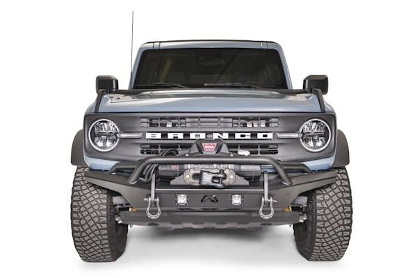 Fab Fours FB21-B5252-B Stubby Front Bumper with Pre-Runner Guard Bare