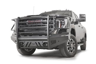 Fab Fours GM24-Q6260-1 Black Steel Elite Sensor Front Bumper with Full Guard