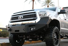 Fab Fours TT14-H2851-B Premium Winch Bumper with No Grill Guard Bare