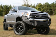 Fab Fours TT14-H2852-B Premium Winch Bumper with Pre-runner Grill Guard Bare
