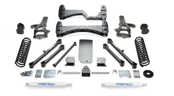 Fabtech K3055 6" Basic Lift System with Rear Performance Shocks