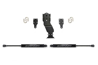 Fabtech FTS22302 Dual Steering Stabilizer (Opposing Style) with Stealth Shocks