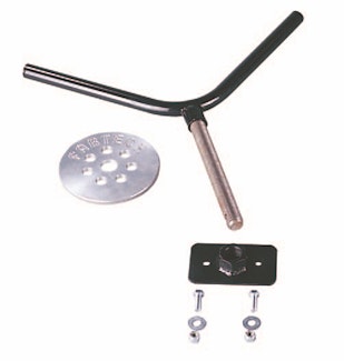Fabtech FTT10001BK Universal Spare Tire Flat Mount