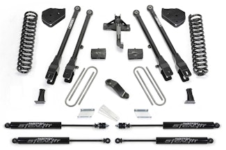 Fabtech K2337M 6" 4 Link Lift System with Stealth Shocks