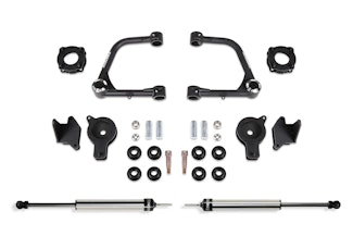 Fabtech K7089DL 3" Uniball UCA Lift Kit with Spacers and Rear Stealth Shocks