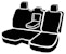 Fia TR42-55 BLACK TR Rear 40/60 Seat Cover