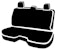 Fia SL62-56 BLK/BLK SL Rear Bench Seat Cover