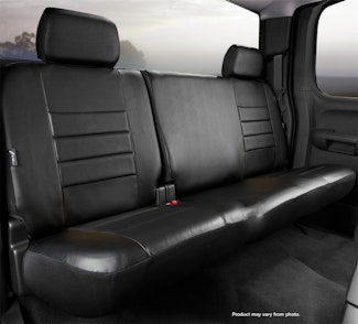 Fia SL65-11 BLK/BLK SL Rear Seat Cover Split Backrest 60 Driver/40 Passenger
