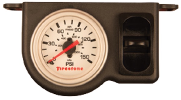 Firestone Ride-Rite 2570 Plastic Single Pneumatic White Gauge