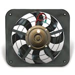 Flex-A-Lite 143 Fan Electric 12 single shrouded Lo-Profile S-blade pusher fan w/o controls