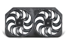 Flex-A-Lite 293 Fan Electric 15 dual shrouded S-Blade universal w/o controls