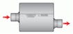 Flowmaster 942042 2 IN(C)/OUT(O) 40 SERIES DF