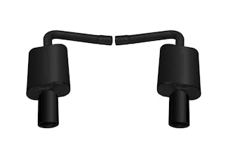 Gibson Performance Exhaust 617407B Black Elite Axle-Back Dual Exhaust System