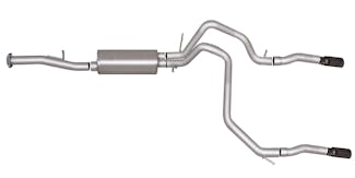Gibson Performance Exhaust 65686B Black Elite Cat-Back Dual Split Exhaust System