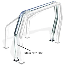 Go Rhino 90002C Rear Main "B" Bed Bar - Chrome