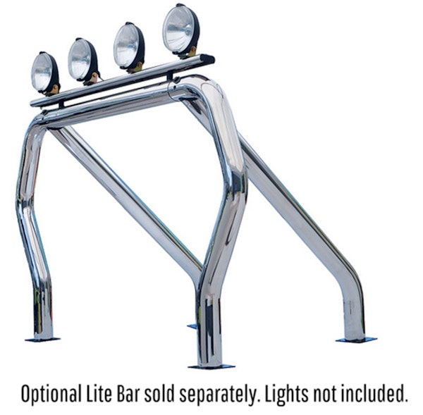Go Rhino 9109370SSC RHINO! Bed Bar - Complete kit: Main bar + Kickers