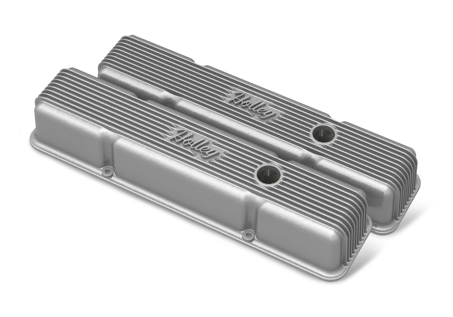 Holley 241-240 SBC HOLLEY VALVE COVERS,FINNED,W/EMIS,RA