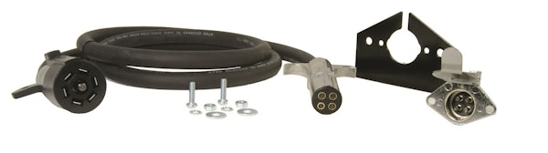 Hopkins Towing 47047 Endurance Straight Wire 7 Blade to 4 Round Adapter Kit