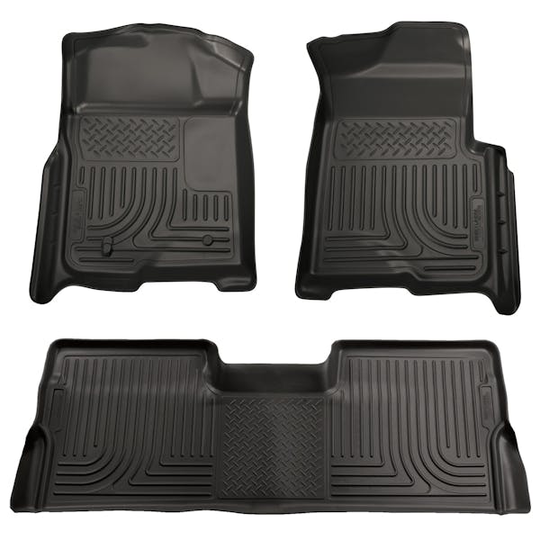 Husky Liners 98391 Weatherbeater Series Front & 2nd Seat Floor Liners (Footwell Coverage)