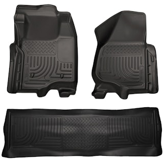 Husky Liners 98711 Weatherbeater Series Front & 2nd Seat Floor Liners (Footwell Coverage)