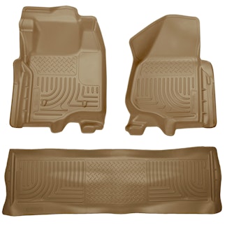 Husky Liners 98713 Weatherbeater Series Front & 2nd Seat Floor Liners (Footwell Coverage)