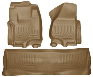 Husky Liners 99713 Weatherbeater Series Front & 2nd Seat Floor Liners (Footwell Coverage)