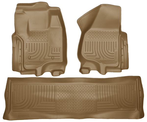 Husky Liners 99713 Weatherbeater Series Front & 2nd Seat Floor Liners (Footwell Coverage)