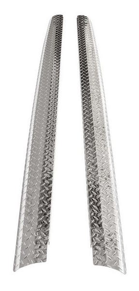 ICI BR03TB Bed Caps Stainless; W/O Stake Holes; 3M Adhesive Backed