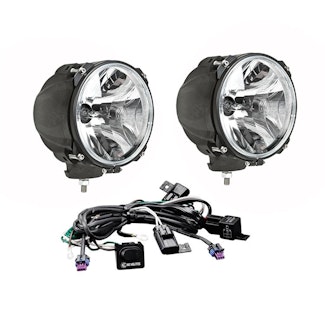 KC Hilites 96422 7" Carbon POD® HID - 2-Light System - 70W Spot Beam