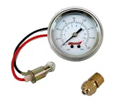 Kleinn Automotive Air Horns 1022 Single Needle 160 PSI Panel-Mount Illuminated Pressure Gauge