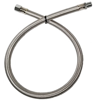 Kleinn Automotive Air Horns 30203 Steel braided 28in. leader hose extension-1/4in. F NPT in; 1/4in. M NPT out