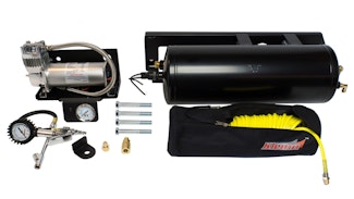 Kleinn Automotive Air Horns RAMHDOBA-6450 RAM HD Onboard Air System with 6450RC Waterproof Air Compressor