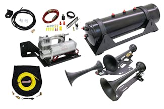 Kleinn Automotive Air Horns RPTR-734 Ford Raptor Bolt-On Train Horn and Air System with 6450RC Compressor and Model 7