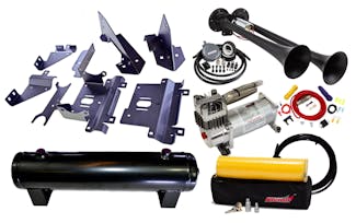Kleinn Automotive Air Horns RZR1000-KIT Complete Bolt-on RZR 100 Heavy Duty Onboard Air System with Model 102-1 Air Horn