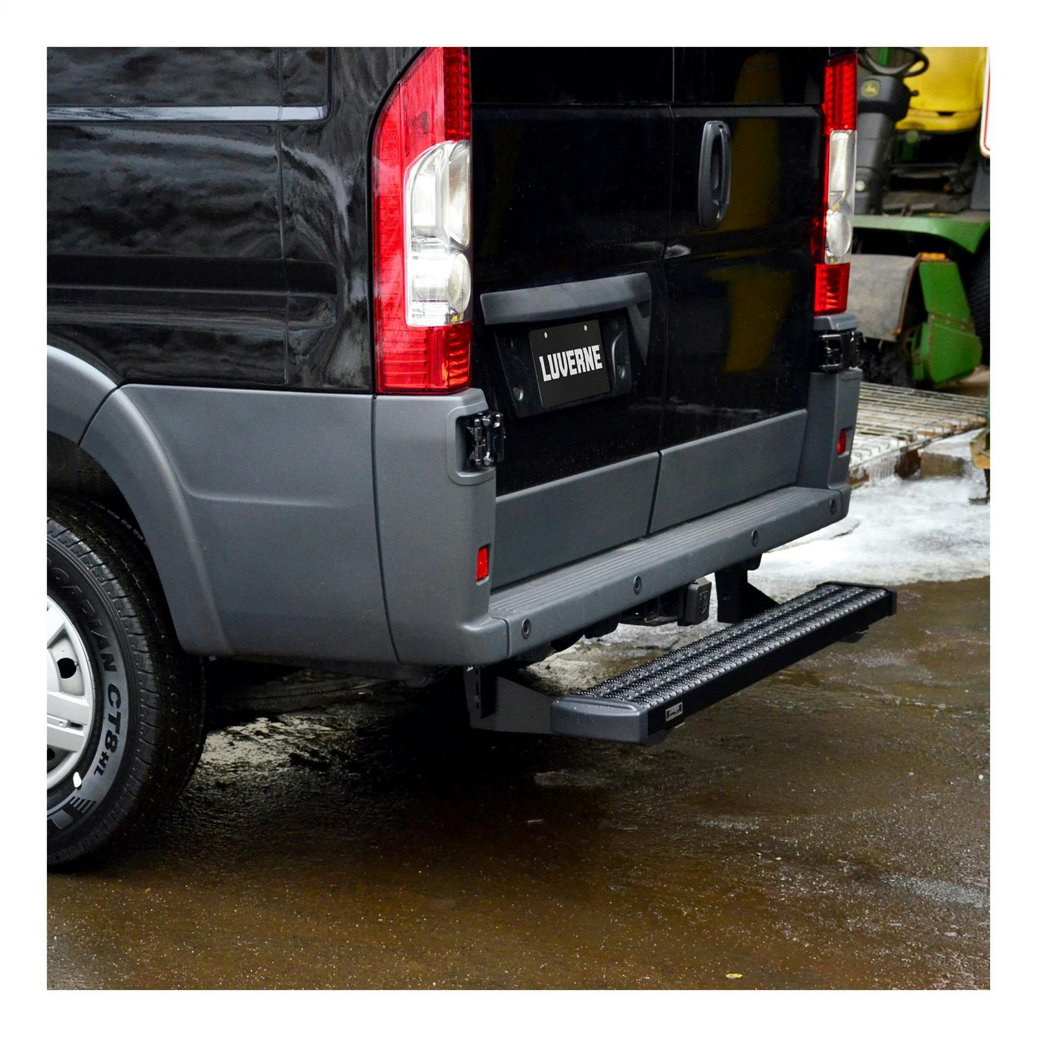 LUVERNE 415254 571528 Grip Step 7 x 54 Black Aluminum Rear Step Select Ford Transit 150