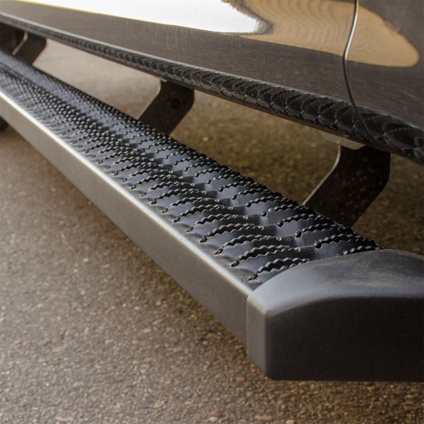 LUVERNE 416078-4055124 SlimGrip 5" x 78" Black Aluminum Running Boards, Select Ford F-250, F-350