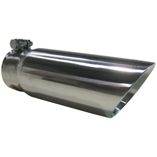 MBRP Exhaust T5114 Tip; 3½ O.D. Dual Wall Angled End 3in. inlet 12in. length; T304
