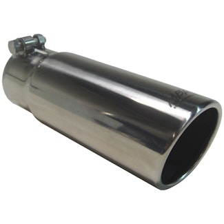 MBRP Exhaust T5115 Tip; 3½ O.D. Angled Rolled End 3in. inlet 10in. length; T304