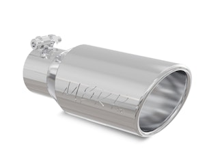 MBRP Exhaust T5157 Tip; 4in. O.D. Angled Rolled End 2 3/4in. inlet 10in. length; T304