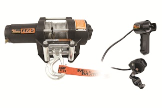 Mile Marker 77-50105BW PE2.5 (ES) 12V Waterproof Winch 300 Amp Solenoid with Standard Electronics