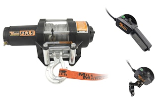 Mile Marker 77-50112BW PE3.5 (ES) 12V Waterproof Winch Permanent Magnet Motor with Standard Electronics