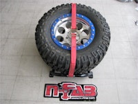 N-FAB BM1TCRD Bed Mounted Tire Carrier, Gloss Black