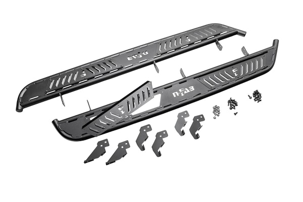 N-FAB NBJ194T-TX Full Length Roan Running Board, Textured Black