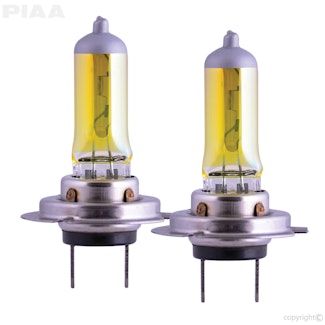 PIAA 22-13407 H7 Solar Yellow Twin Pack - 2500K - 12V 55W