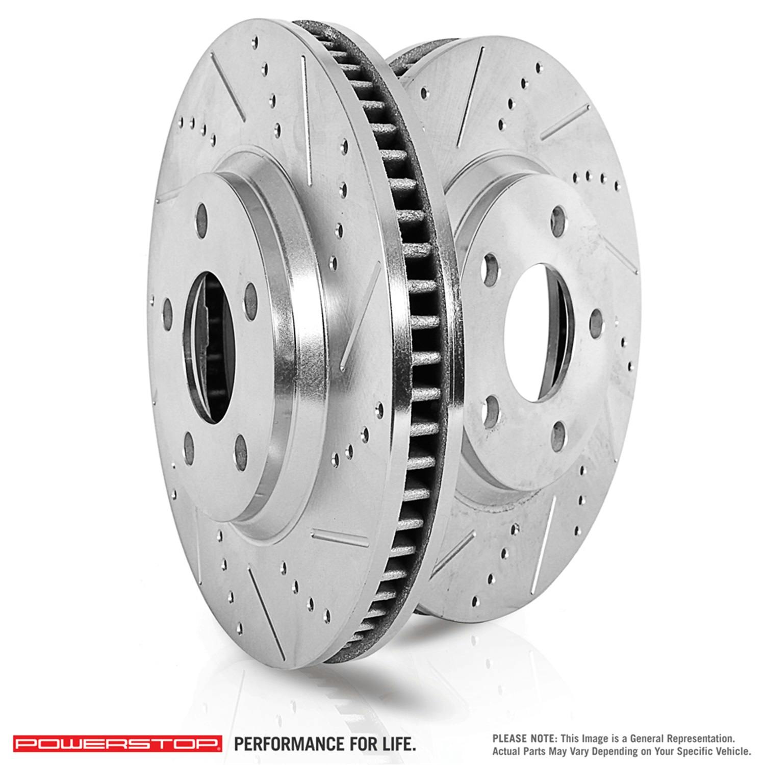 Power Stop AR8141XPR Front Evolution Drilled & Slotted Rotor Pair 