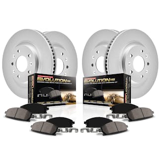 Power Stop LLC CRK1319 Z17 Evolution Brake Kit with Genuine Geomet® Coated Rotors And Z17 Clean Ride Ce