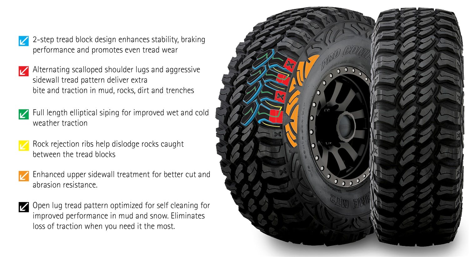 Pro Comp Tires 75035 Pro Comp Xtreme Mud Terrain 2 Tire